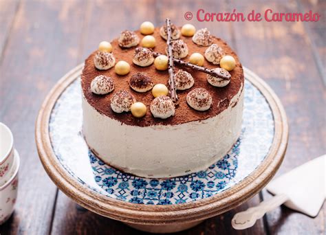 Tarta de tiramisú Receta fácil Corazón de Caramelo