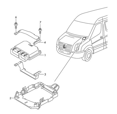 Volkswagen Crafter 2012 2017 See Parts Bulletin Fasteners Control Unit For Diesel