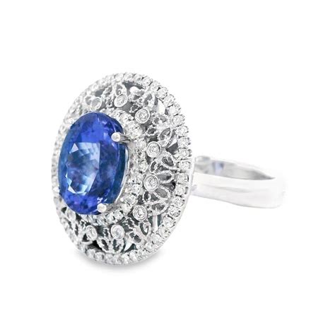 Tanzanite Diamond Cocktail Ring Alaska Mint