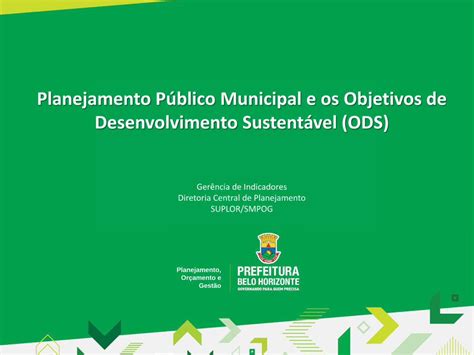 Pdf Planejamento P Blico Municipal E Os Objetivos De Repositorio