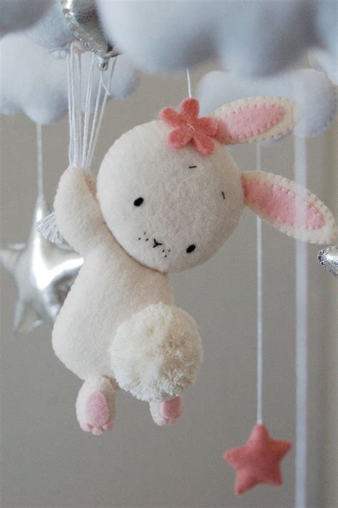 Doll Crafts Baby Crafts Cute Crafts Easter Crafts Bunny Mobile