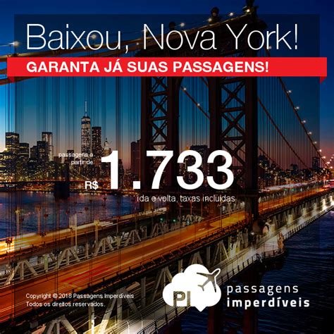 BAIXOU Passagens em promoção para os Estados Unidos Nova York