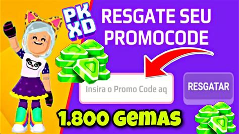 1 800 Gemas Grátis no PK XD pkxd gemas gemasgratis codigogratis