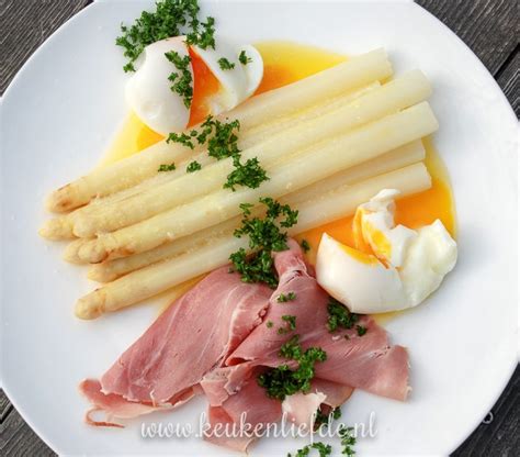 Witte Asperges Met Ham Ei En Botersaus Keukenliefde