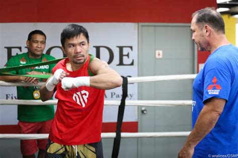 Pacquiao Ready For Crucial Stage Of Training The Manila Times