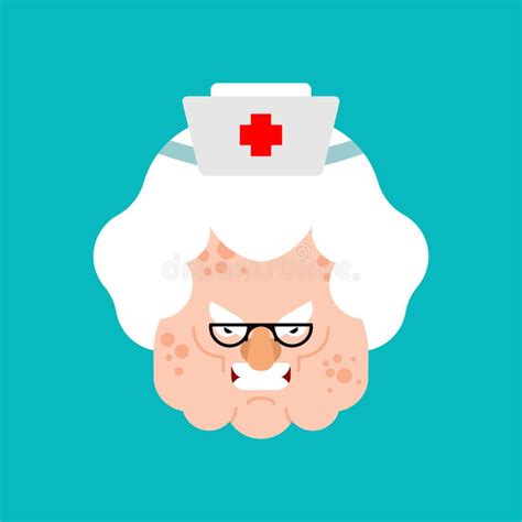 Angry nurse stock vector. Illustration of medicine, medical - 4564228