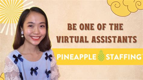 VIRTUAL ASSISTANT JOB PINEAPPLE VA HUB PINEAPPLE STAFFING Lisa