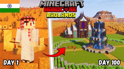 I Survived Days In Badlands Minecraft Hardcore Hindi Youtube