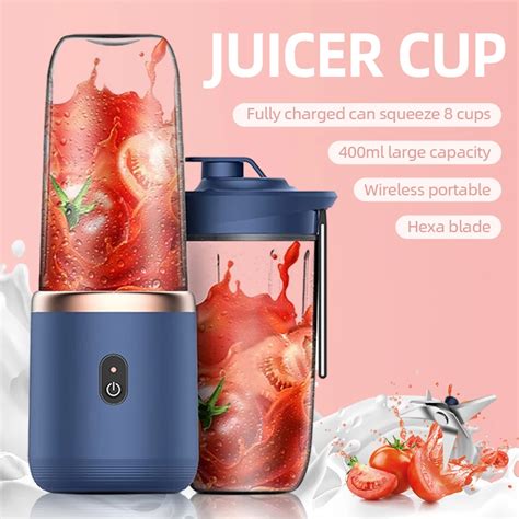 Blades Portable Juicer Cup Juicer Fruit Juice Cup Automatic Small