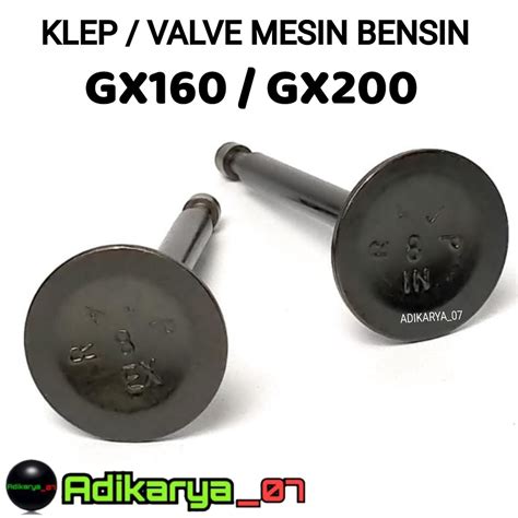 Jual Klep Gx 160 Valve In Ex Klep Api Minyak Mesin Honda Gx160 Gx200