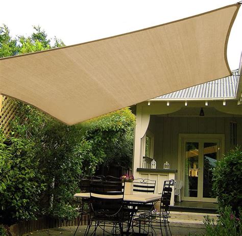 Shade Beyond X Sun Shade Sails Curved Canopy Square Sand Gsm