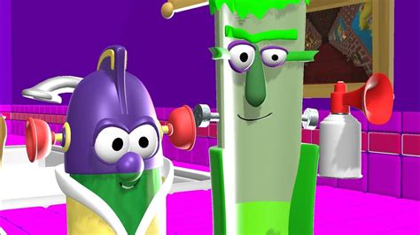 frankencelery becomes a superhero veggietales animation - YouTube