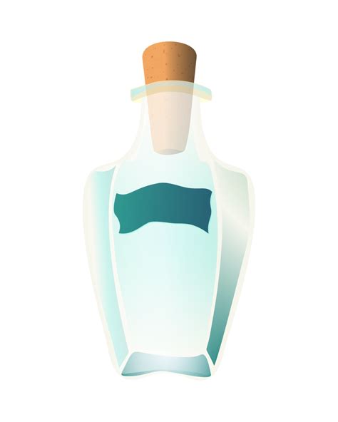 Transparent Glass Bottle Drawing Illustration 16349258 Png