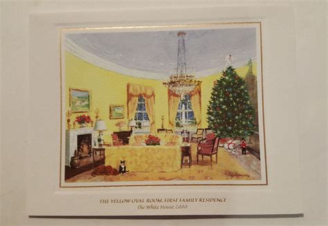 Original President Bill Clinton White House Christmas Cards 2000 ...