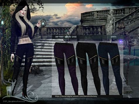 DanSimsFantasy S DSF PANT VINUM UVAE Unique Pants Putting Outfits