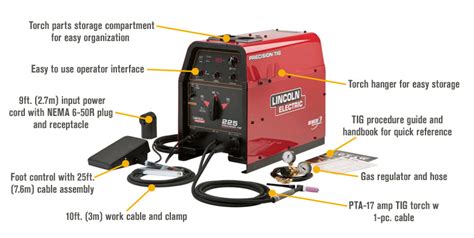 Lincoln Electric Precision Tig 225 Acdc Tig Welder Ready Pak — 230v