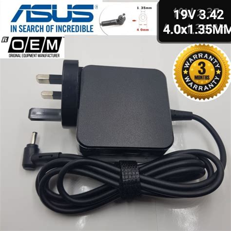 Asus Vivobook 15 K513e Laptop Notebook Charger Adapter Adaptor 19v 342a 65w Pin Size 40135mm