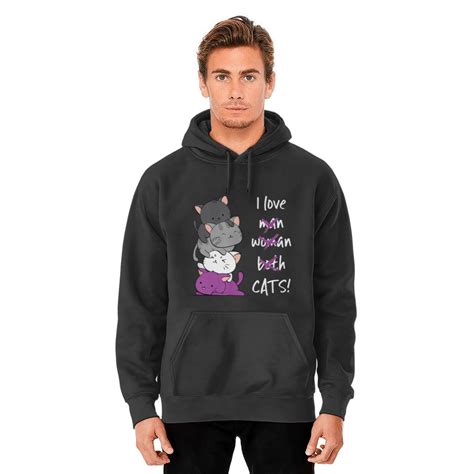 Kawaii Cat Hoodies Asexual Pride Flag Kitten Anime For Ace Sold By