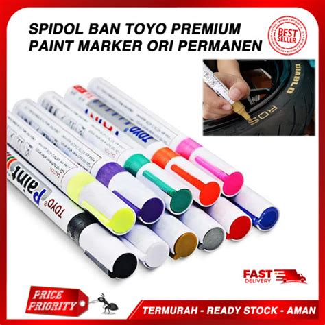 Jual Spidol Ban Toyo Paint Marker Original Spidol Variasi Ban Mobil