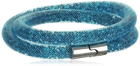 Swarovski Stardust Blue Double Bracelet Size M Cm