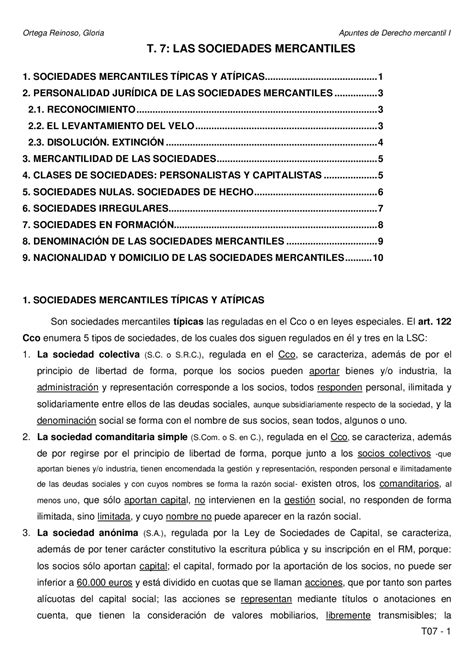 Sociedades Mercantiles Docsity