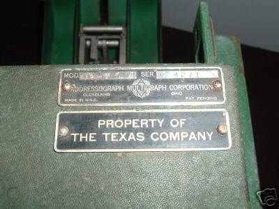 Vintage Texaco credit card imprinter/ 1950's | #23751789