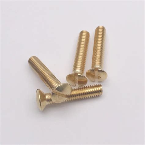 10pcs M3 Brass Slotted Oval Screws Raised Head Screw Semi Countersunk Bolt Cross Slot Socket