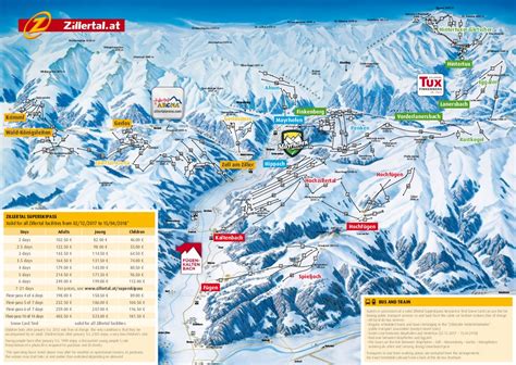 Zillertal Ski Trail Map Free Download