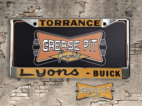 Buick Dealership License Plate Frames Archives Grease Pit Graphics