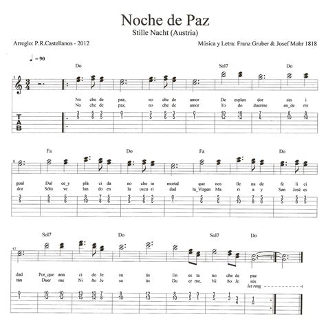 CLASES DE GUITARRA: Noche de Paz (Do) Lección Melodia en "terceras" y Arpegios (Nivel Medio)