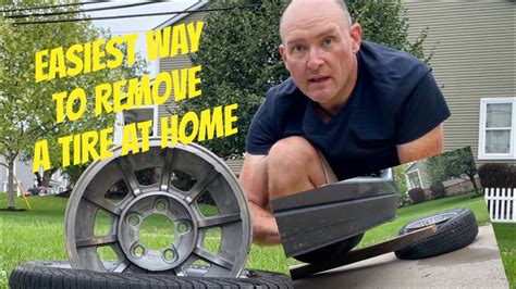 The Easiest Way To Remove A Tire From A Wheel Rim At Home Youtube