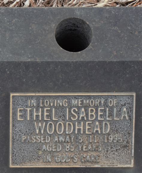 Ethel Isabella Woodhead Unknown Find A Grave Memorial