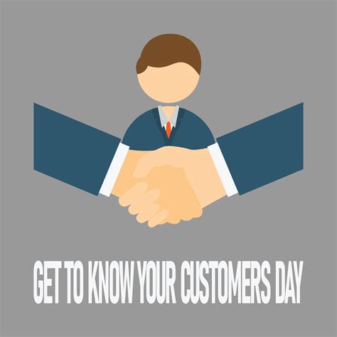 Get to Know Your Customers Day background. 16668347 Vector Art at Vecteezy