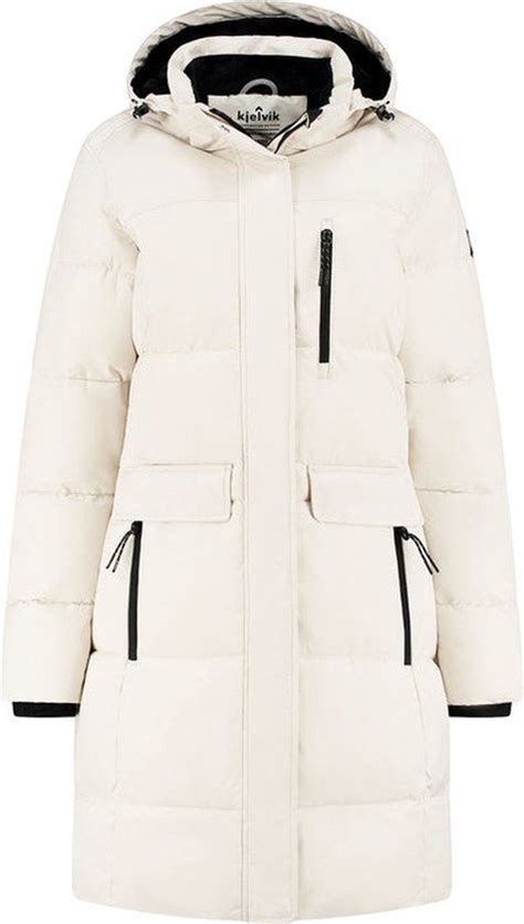 Kjelvik Dames Winterjas Winterparka Dames Clea Sand Maat