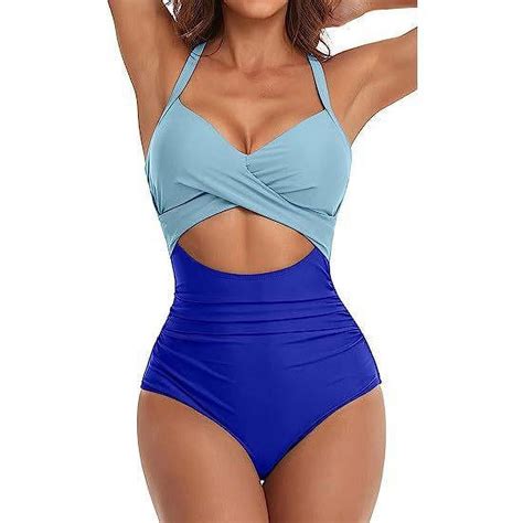 One Piece Swimsuit Women 2024 Sexy Tummy Control Swimsuits Cutout High