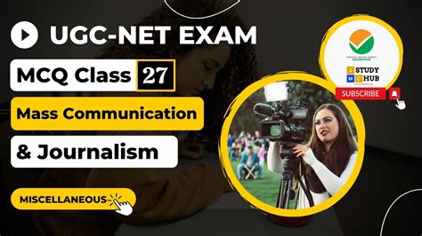 MCQ Class No 27 Mass Communication And Journalism UGC NET Paper 2