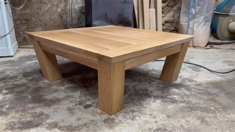 Trend Solid Oak Furniture X Leg Ft X Ft Coffee Table