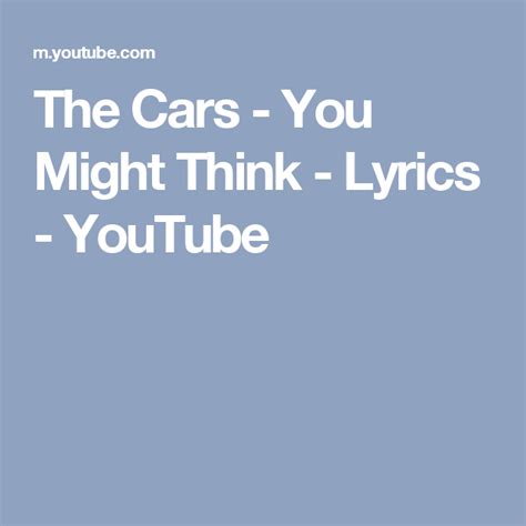 Top Wallpaper Lyrics You Might Think The Cars Superb