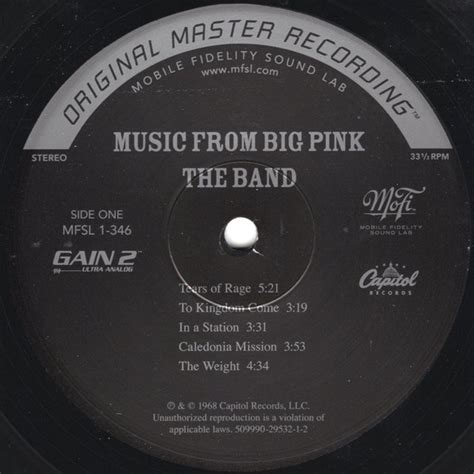 The Band - Music From Big Pink (Audiophile) - Vinyl Pussycat Records