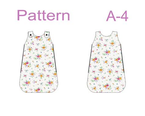 Baby Sleep Sack Sewing Pattern Pdf Newborn Sleeping Bag Etsy