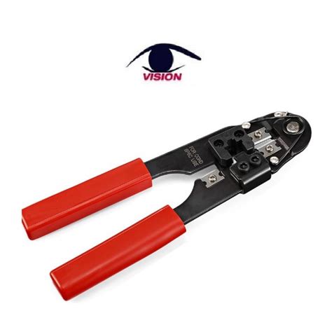 Pinza Crimpeadora Con Pelacables Y Cortador 8P8C RJ45 HT 210C Vision