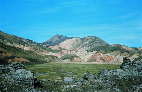 Iceland The Rhyolite Mountains In The Landmannalaugar Area Of The