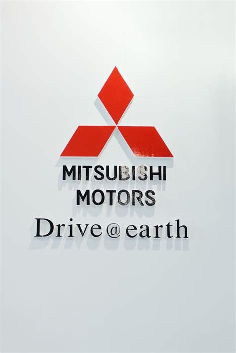 Mitsubishi motors logo editorial photo. Image of cars - 16300721