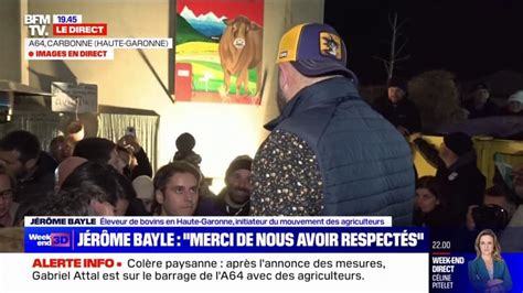 Mobilisation Des Agriculteurs J R Me Bayle Leveur De Bovins Et