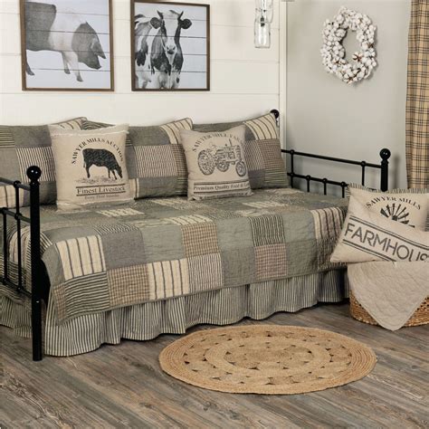 Sawyer Mill Farmhouse Style Patchwork Daybed Quilt Set Bedding By April And Olive