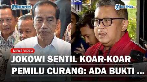 PDIP Vs Jokowi Soal Kecurangan Pemilu Presiden Teriak Curang Ada