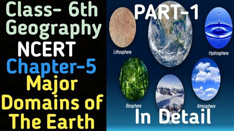 Major Domains Of The Earth Chapter 5 Part 1 Class 6 In Detail Ncert Geography Upsc