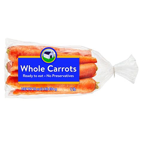 Fresh Whole Carrots 1 Lb Bag