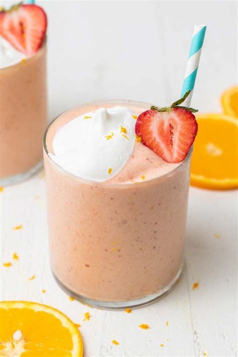 Strawberry Banana Orange Julius Smoothie Sunkissed Kitchen