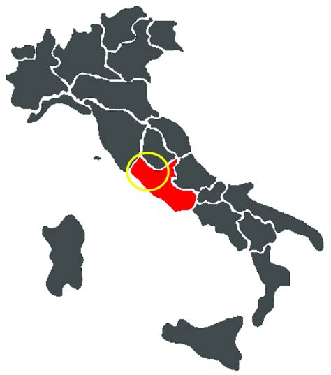 Map Of The Latium Region With The Area Investigated In This Study